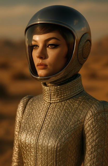 Free ai generated woman astronaut illustration