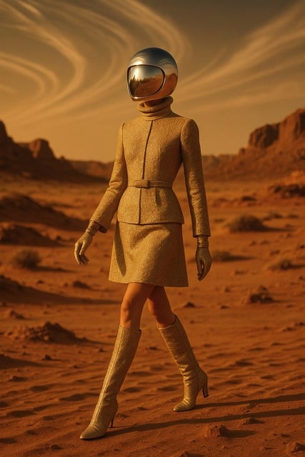 Free ai generated spacewoman helmet illustration