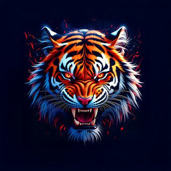 Ai Generiert, Tiger, Tier, Raubtier