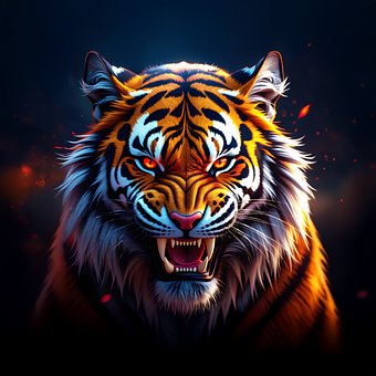 Ai Generiert, Tiger, Tier, Raubtier