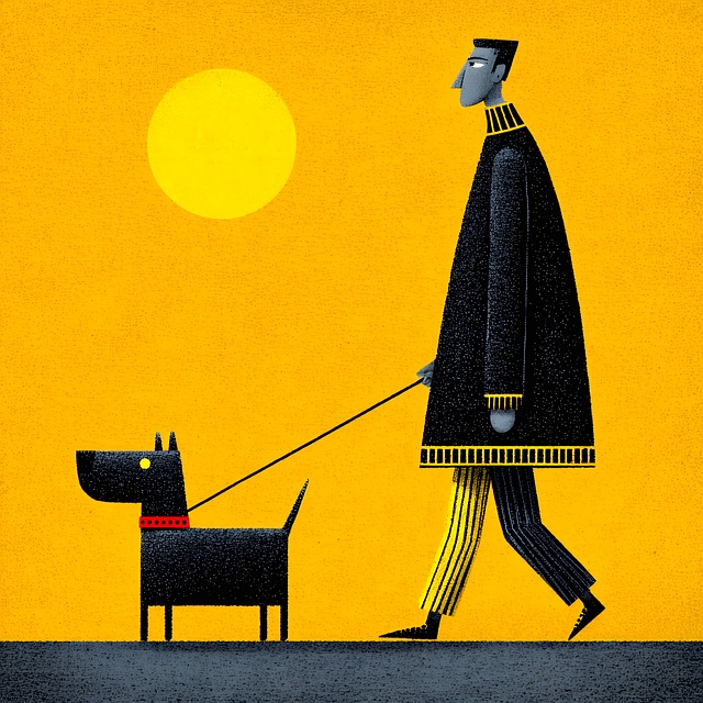 Free ai generated silhouette minimal illustration