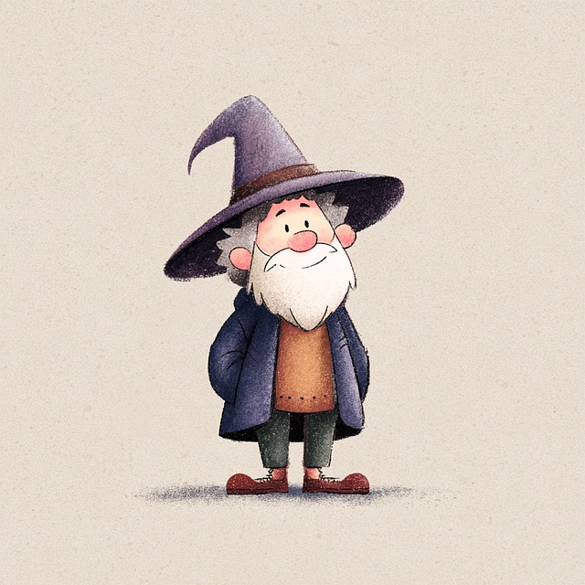 Free ai generated mage character illustration