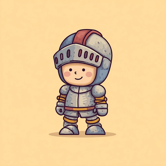 Free ai generated knight armor illustration