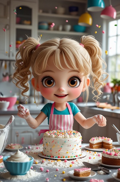 Free Cake Baking illustration and picture