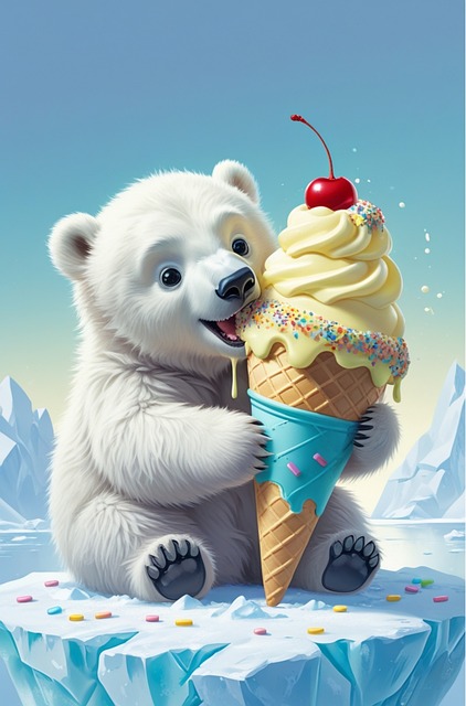 Free Icebear White illustration and picture