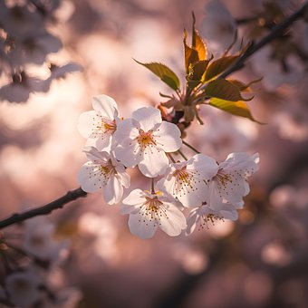 Cherry Blossom, Sakura, Bloemen, Roze