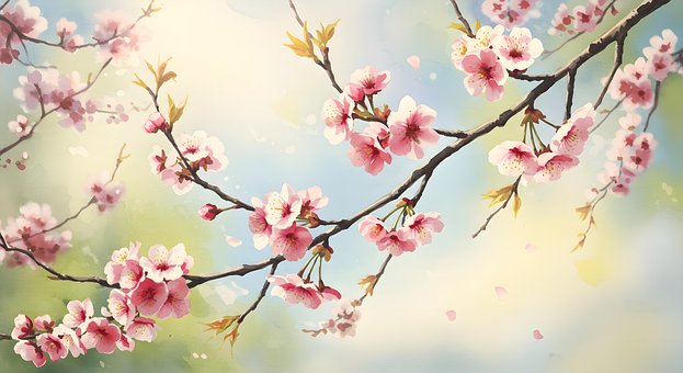 Ai Gegenereerd, Cherry Blossom, Sakura