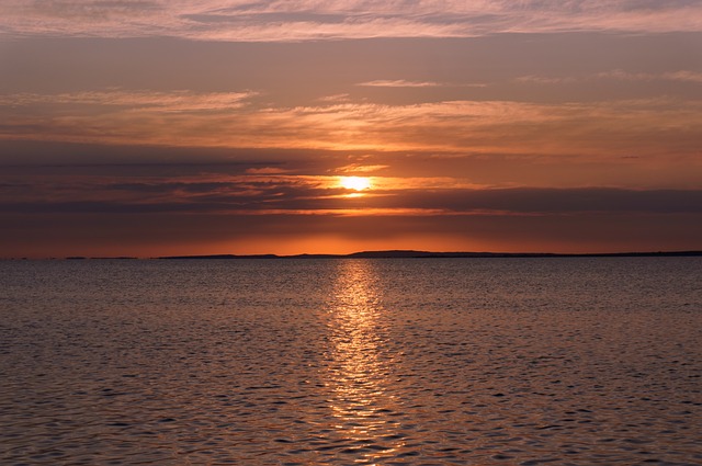 Die Natur, Landschaft, Sonnenuntergang