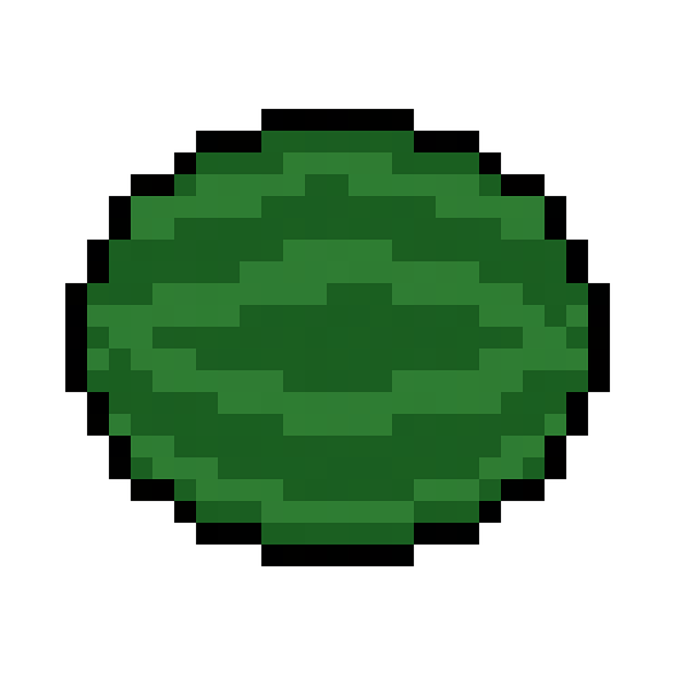 Free watermelon green watermelon pixel art illustration