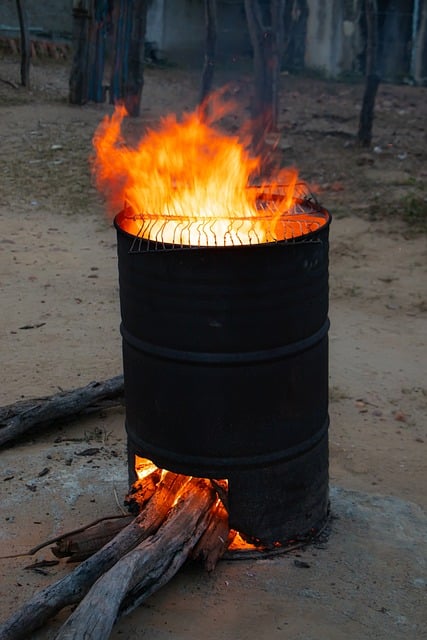 Brand, Glød, Grill