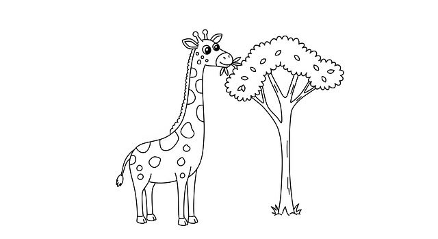 Free drawing outline line illustration