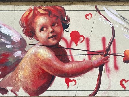 Cupidon, Înger Mic, Picturi Murale