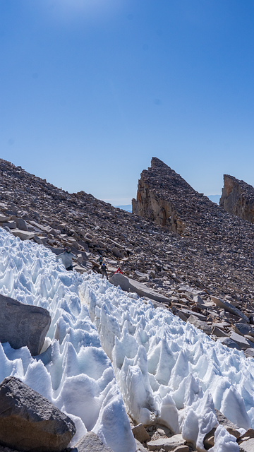 Bjerg, Mount Whitney, Sne, Klipper, Is