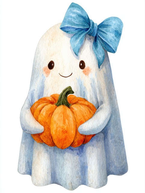 Ai Generiert, Geist, Halloween, Kürbis