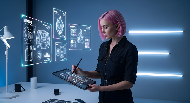 Vrouw, Ontwerper, Futuristisch