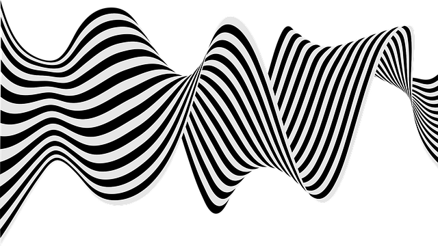 Free wave flow abstract vector