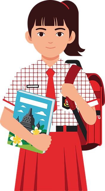 Free girl student child illustration
