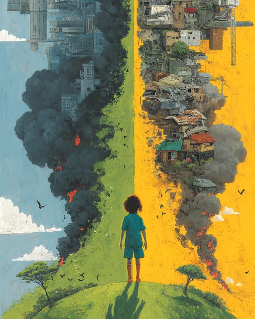Free ai generated environment pollution illustration