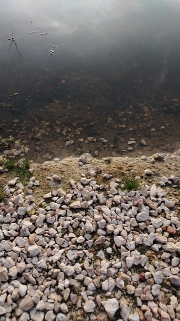Kieselstein, Steine, See, Wasser