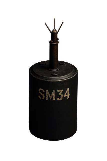 Free sm34 device black canister military gadget illustration