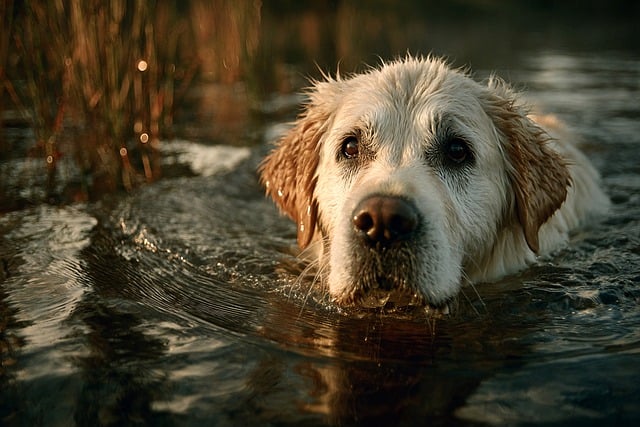 Free Dog Swimming photo and picture
