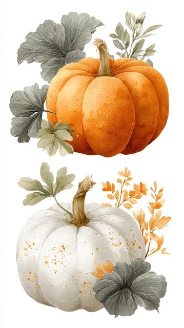Free ai generated pumpkins autumn illustration