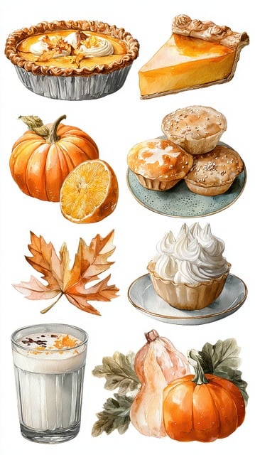 Ai Generiert, Herbst, Kürbis Kuchen