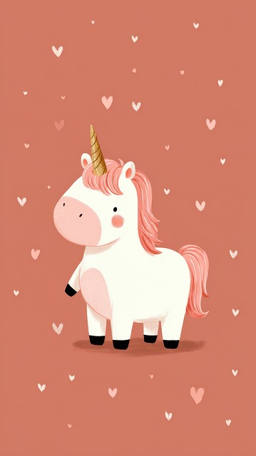 Free Unicorn Character illustration and picture