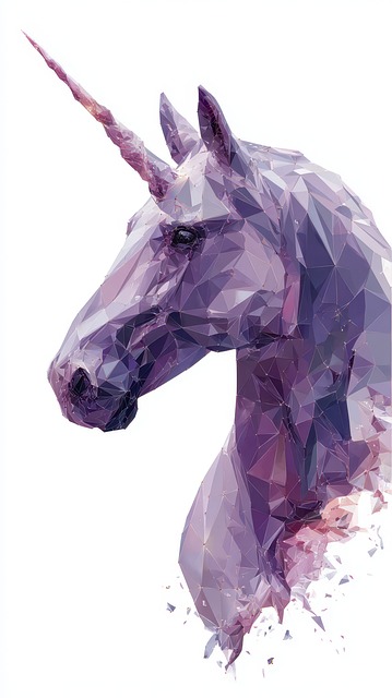 Free Unicorn Geometric Design illustration and picture