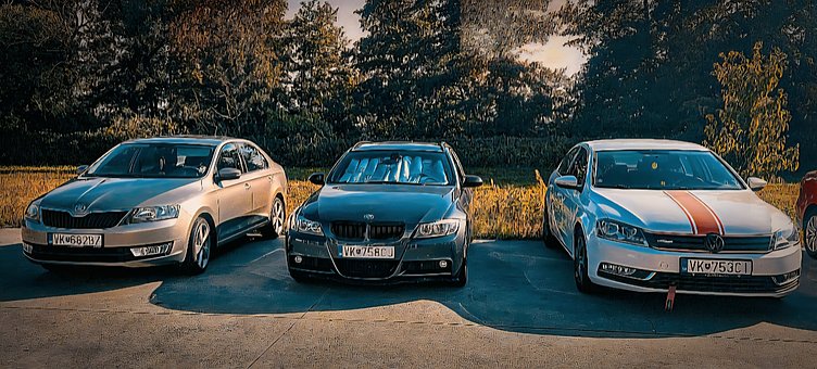 Daño, Bmw, Volkswagen, Naturaleza, Coche