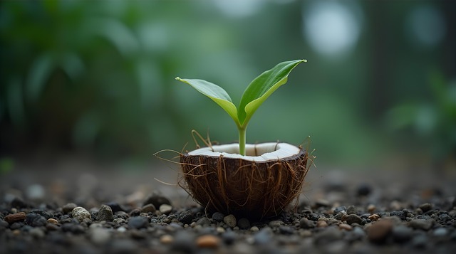 Free ai generated seedling sprout young plant illustration