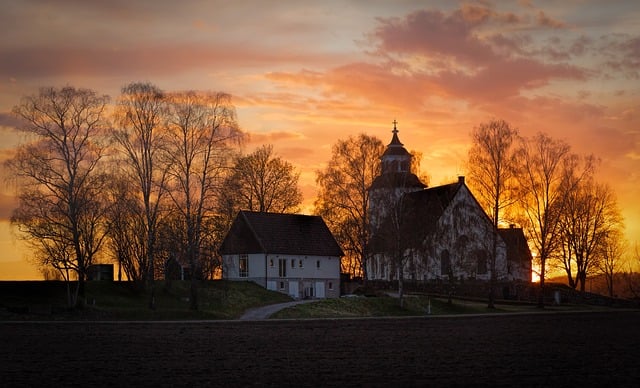 Kostol, Predvečer, Odlesk, Európa
