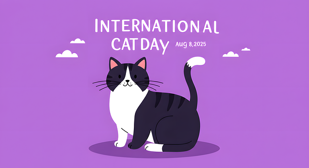 Free International Cat Day Cat illustration and picture