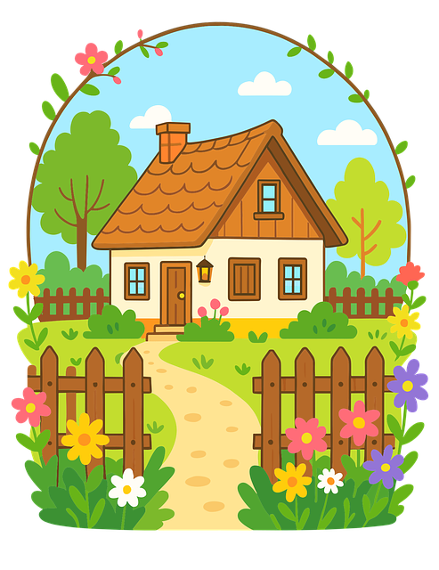 Free house fence garden vector