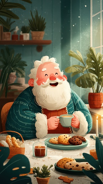 Free ai generated table tea illustration