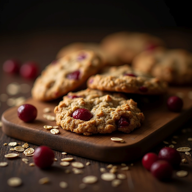 Free biscuit oatcake cranberry illustration