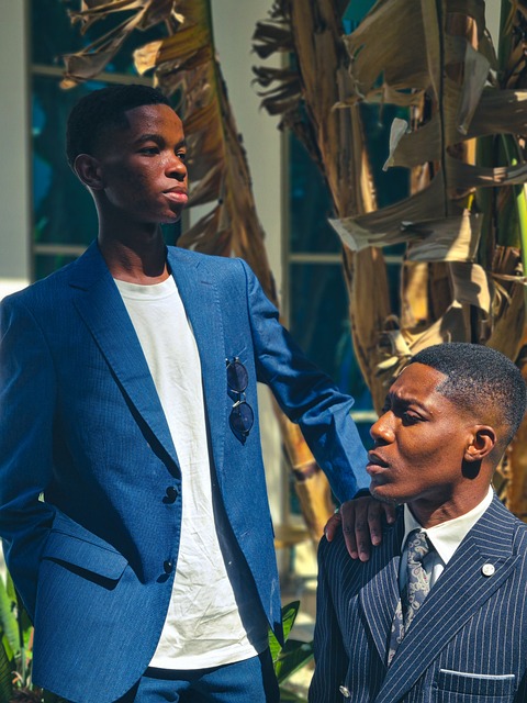 Free Black Male Models Fashion Duo photo and picture