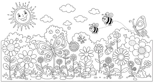 Free Garden Flowers illustration and picture