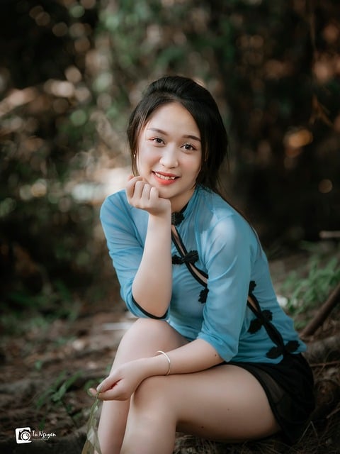 Vietnam, Frau, Mode, Modell, Porträt