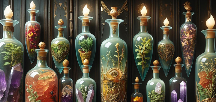 Hexerei, Hexe, Flasche, Flaschen, Glas