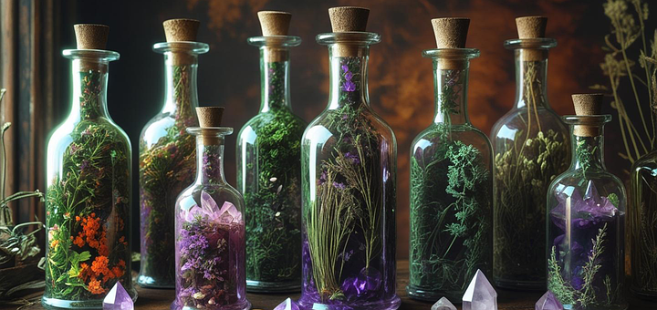Hexerei, Hexe, Flasche, Flaschen, Glas