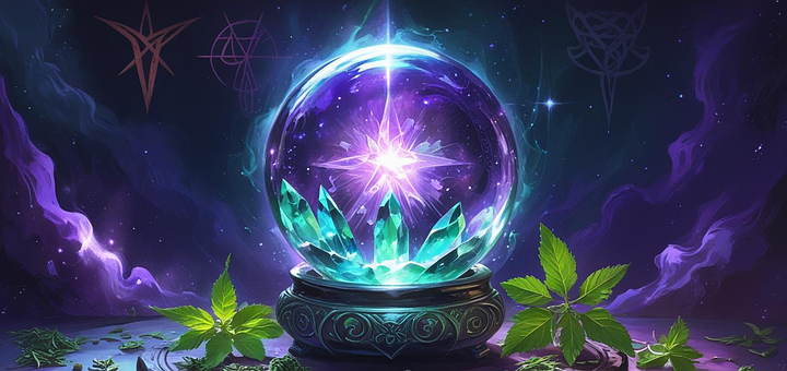 Hexerei, Hexe, Kristall, Ball, Magie