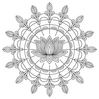 Ai Generiert, Mandala, Lotus, Blume