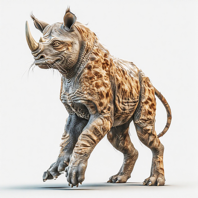 Free Rhino Rhinoceros illustration and picture