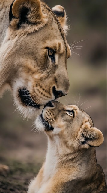 Free lioness safari africa illustration