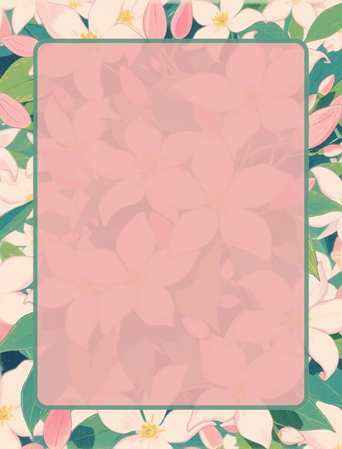 Free frame photoframe flower illustration