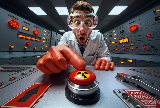 Free ai generated red control panel illustration