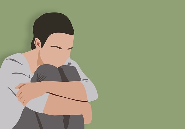 Free depression fear loneliness illustration