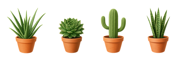 Free ai generated succulents cactus illustration