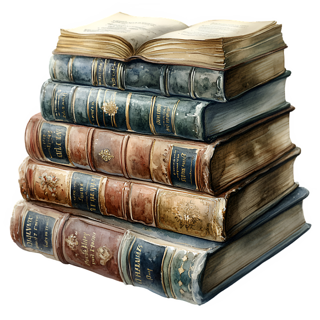 Free ai generated vintage books illustration